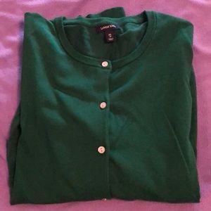Green Lands End Cardigan